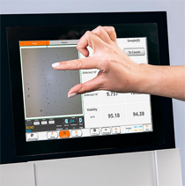 DE Zellkultur Zellzaehlung Counter 4BioCell Geraet 4 Touchpad