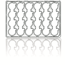 Erleichterte Zugabe Brand Inserts Transwell platee showing easy-feed structure